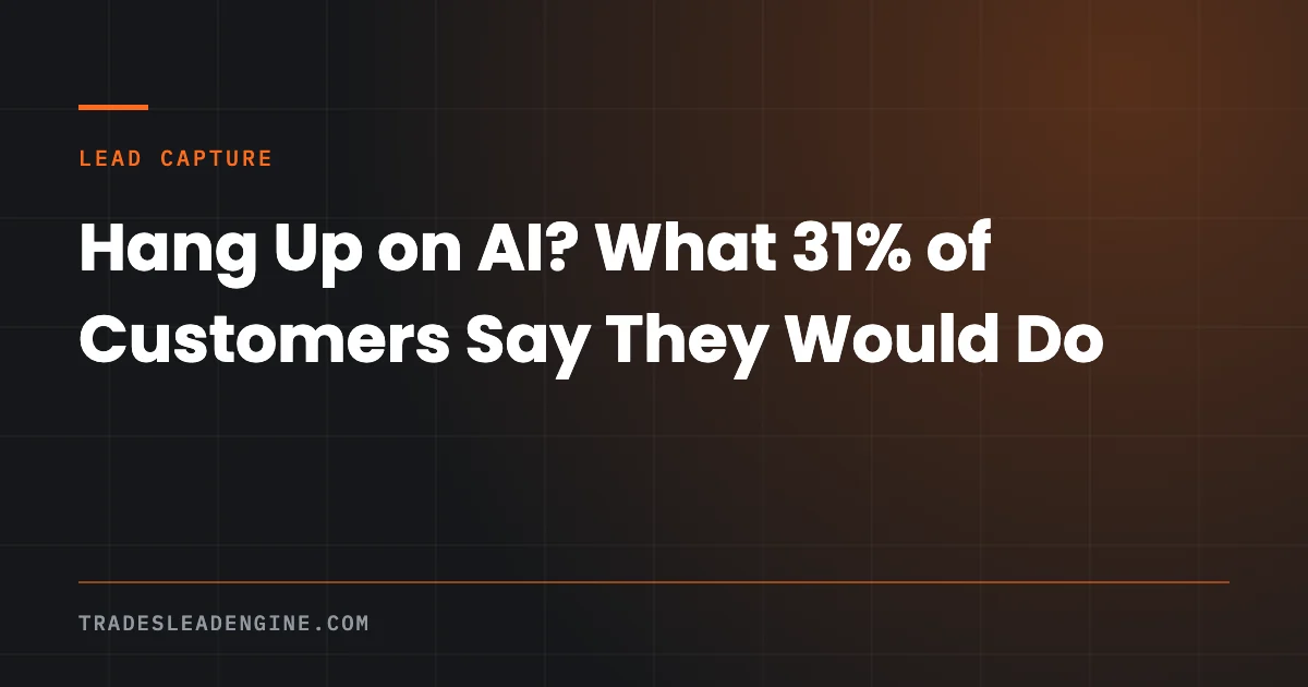 Will My Customers Hang Up on an AI Receptionist? 1 Hang up rate when an AI receptionist answers the phone