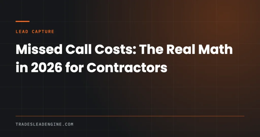 Contractor Marketing Guides for Texas Trades Businesses 21 Missed call cost worksheet for a Texas trades business